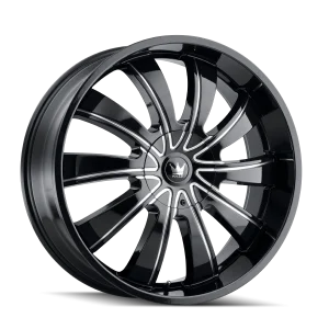 Mazzi – ROLLA – Black – 22″x9.5″ 18mm – Summer Wheels – 374-22988B